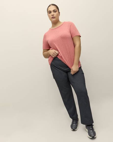 Textured Short-Sleeve Tee - Active Zone