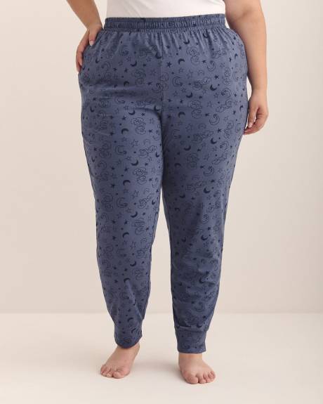 Sleep Joggers with Pockets and Smurfs Print - ti Voglio
