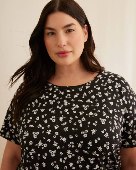 Chemise de nuit courte avec imprimé floral - ti Voglio