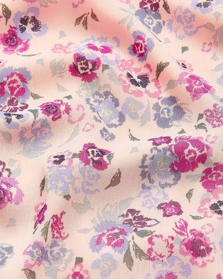Floral Georgette Midi Wrap Dress - Addition Elle