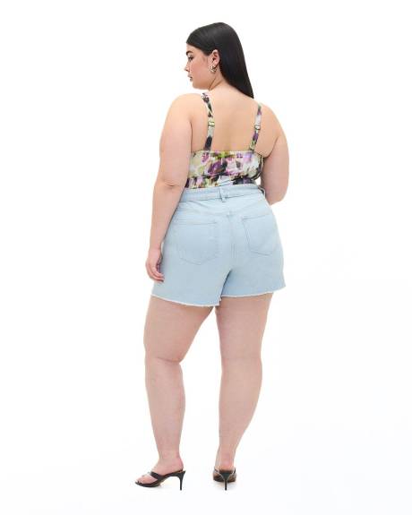 Responsible, Distressed Denim Short - Addition Elle