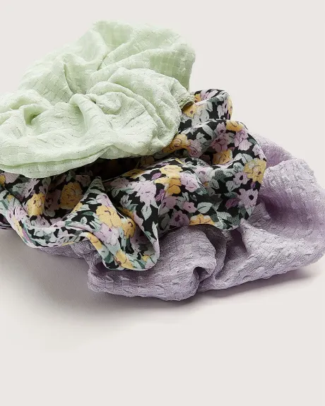 Assorted Scrunchies, Set of 3