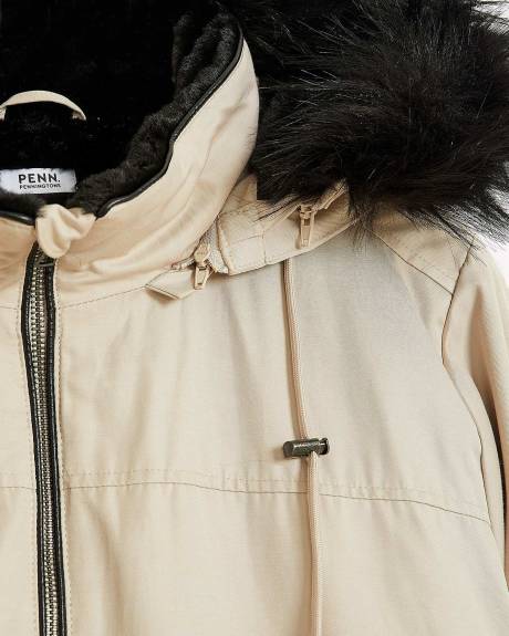 Responsible, Lined Parka Jacket with Removable Hood