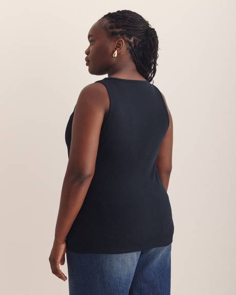 Scoop-Neck Ribbed Knit Tank Top - PENN. Essentials