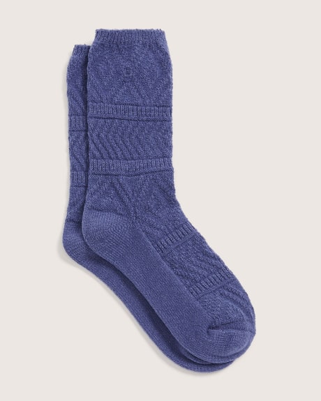Chaussettes confortables en tricot texturé - ti VOGLIO
