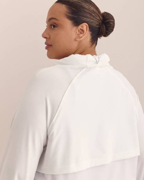 Textured Hooded Half-Zip Jacket - Active Zone