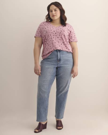 T-shirt col en V, coupe boyfriend - Essentiels PENN.