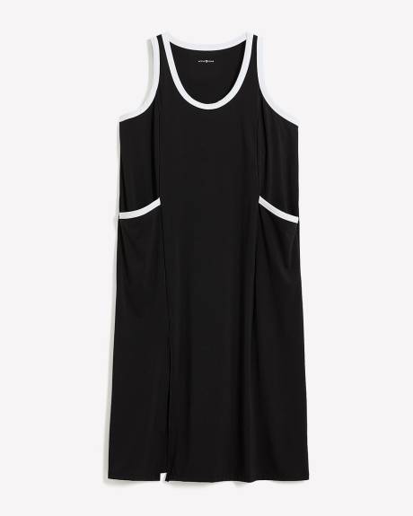 Responsible, Black Sleeveless Maxi Dress - Active Zone
