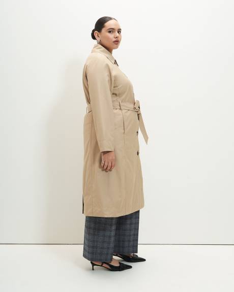 Lightweight Trench Coat with Belt - Addition Elle