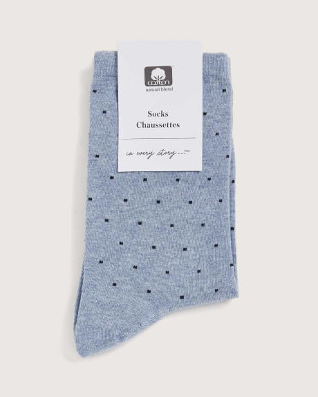 Crew Socks, Small Dot Print - In Every Story