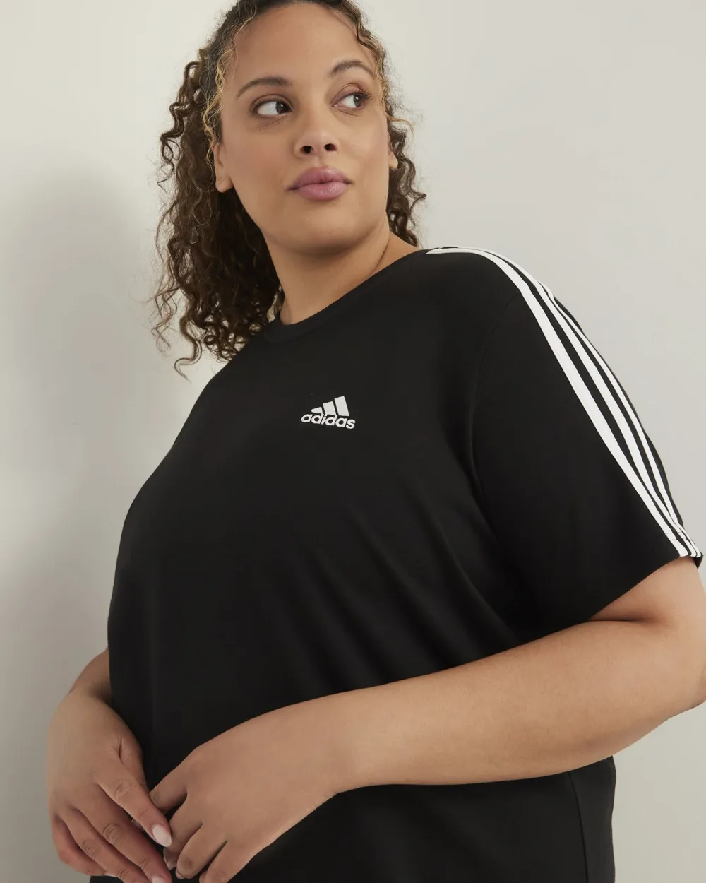 Black Cotton Boyfriend T Shirt Dress adidas Penningtons