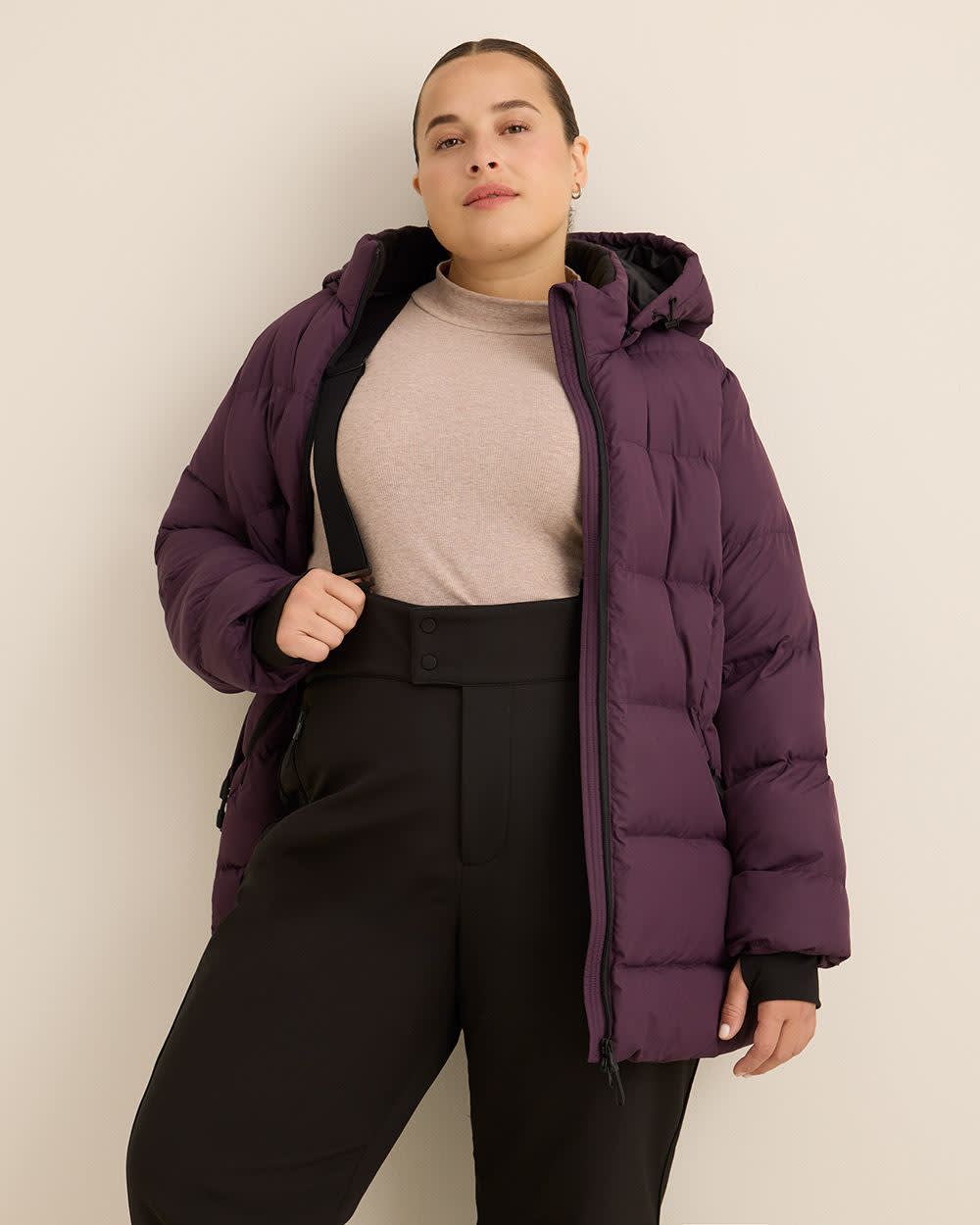 Petite, Black Snow Pants with Suspenders - Active Zone Petite, Black Snow Pants with Suspenders - Active Zone