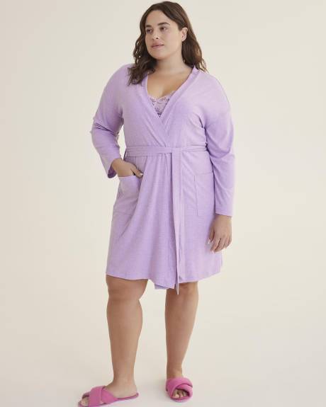 Rib Knit Sleep Robe - ti VOGLIO