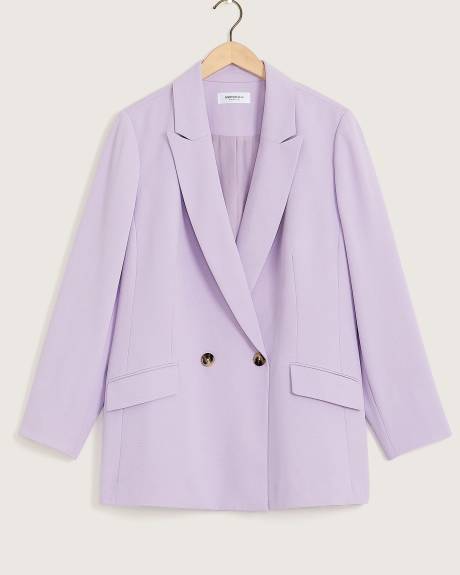 Pastel Double-Breasted Blazer - Addition Elle