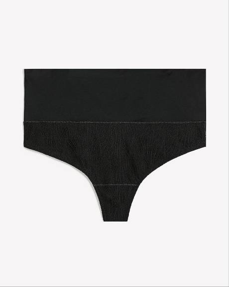 Culotte tanga à taille haute avec dentelle crochetée - ti Voglio