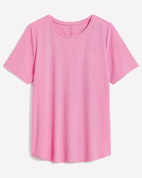 Responsible, Ribbed Modern-Fit Crew Neck Tee - Addition Elle