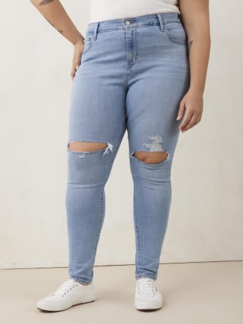 721 High-Rise Skinny-Leg Jeans, Distressed Lapis Link Plus - Levi's