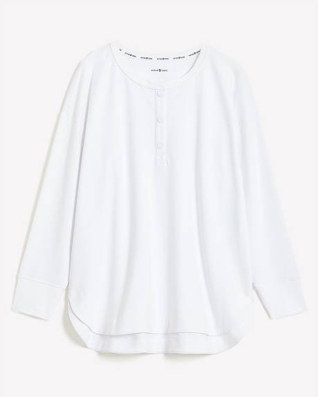 Pull molletonné à col Henley - Active Zone