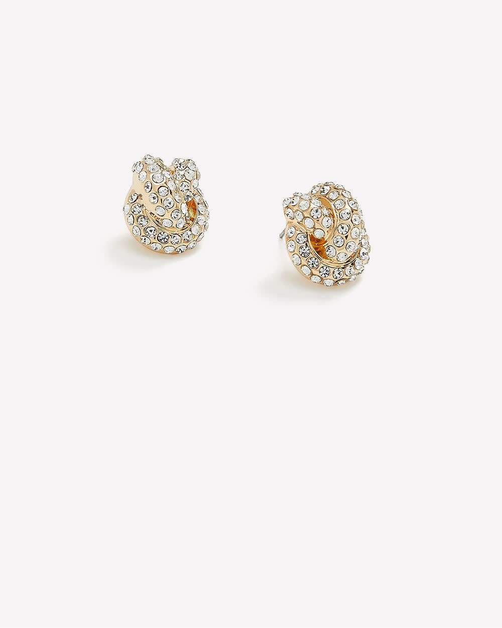 Rhinestone Studded Earrings