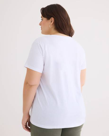 License Tee with Snoopy Flower Print - PENN. Essentials