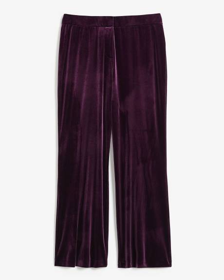Flared-Leg Velvet Pant