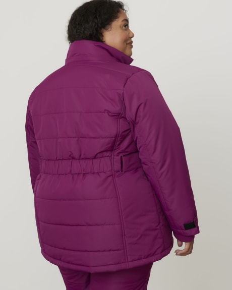 Responsible, Solid Snow Jacket with Multiple Cuts - Active Zone