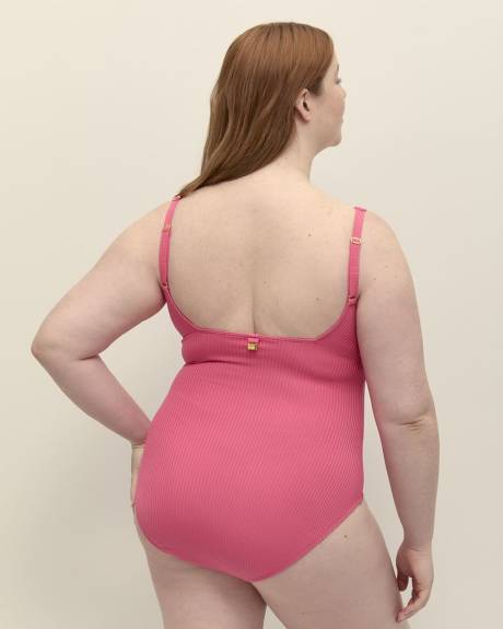 Square Neck One-Piece Swimsuit - Bleu by Rod Beattie