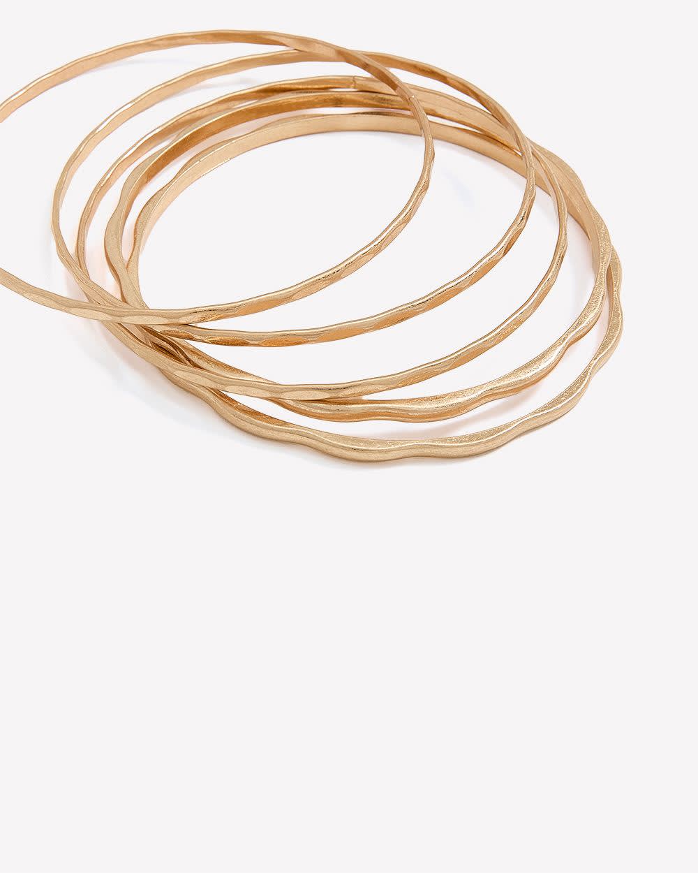 Bracelets minces assortis, ens. de 5