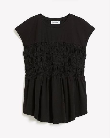 Haut à épaules basses et à smocks - Addition Elle