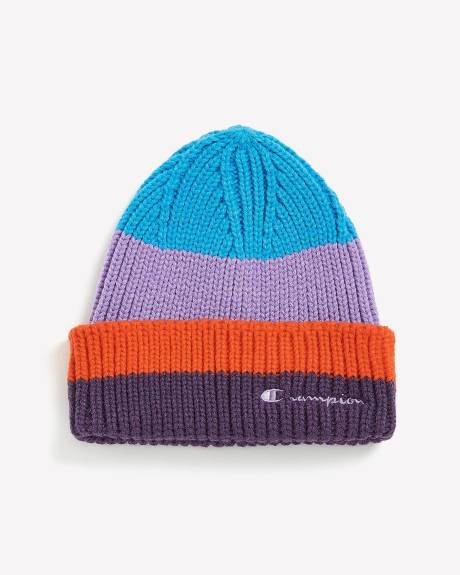 Striped Chunky Ribbed Beanie - Champion