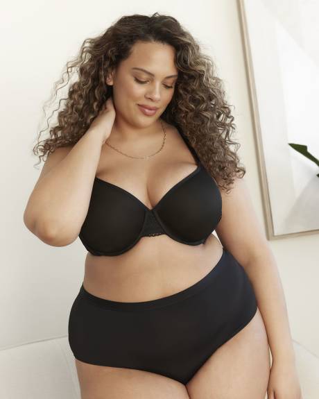 Soutien-gorge en maille avec détails en dentelle - Déesse Collection