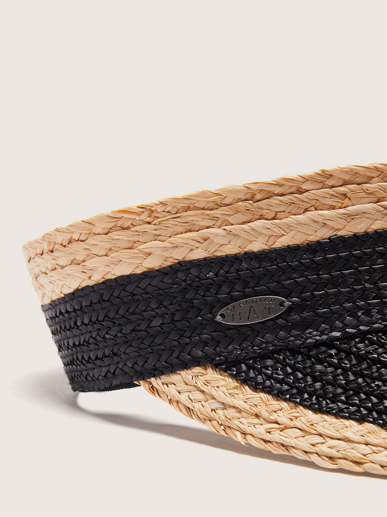 Color Block Straw Visor Canadian Hat Penningtons