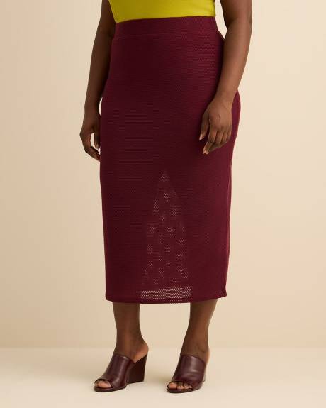 Jupe longue en crochet