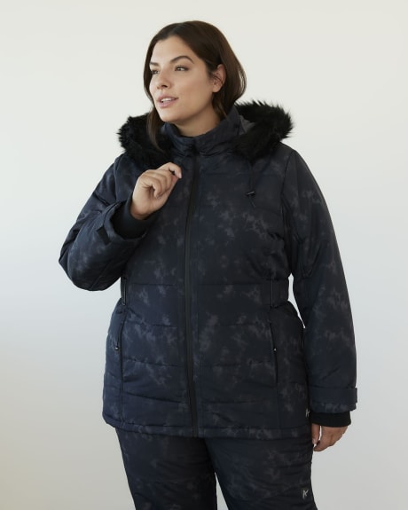 Responsible, Printed Snow Jacket with Multiple Cuts - Active Zone