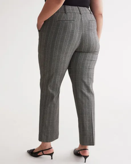 Pantalon ingénieux carreauté à jambe droite, coupe petite - Essentiels PENN.