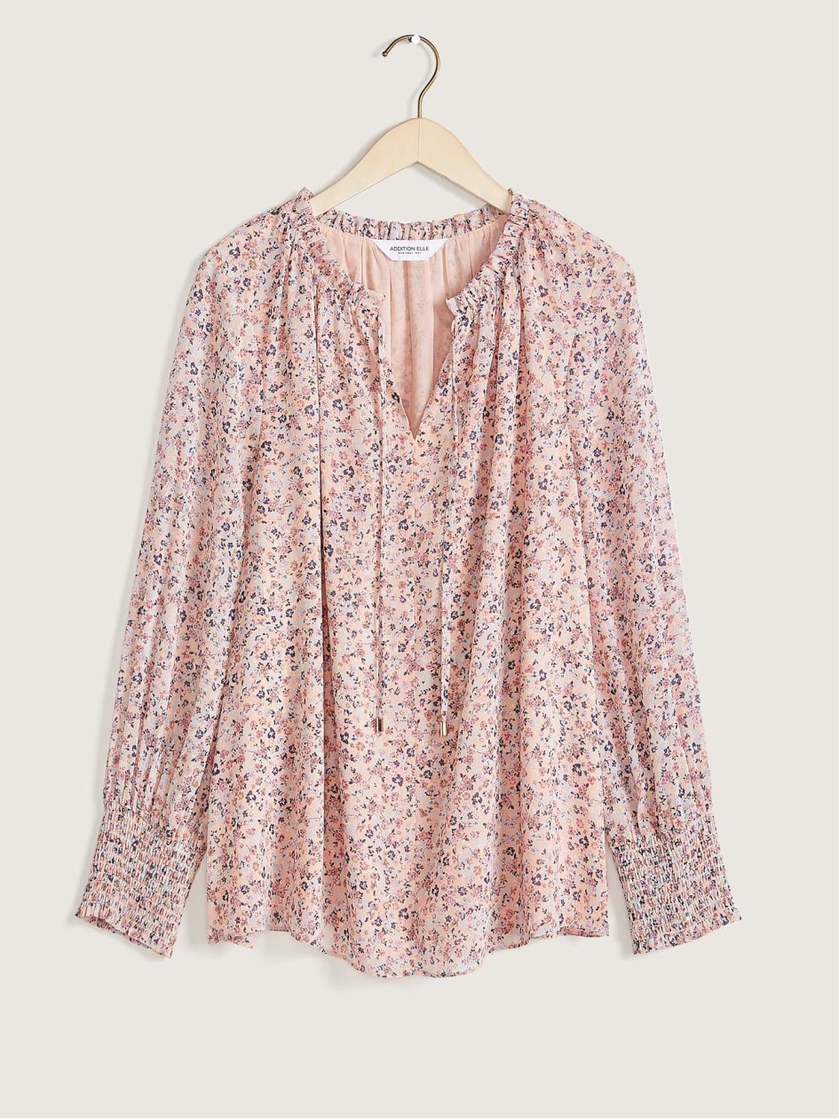 LongSleeve Printed Blouse Addition Elle Penningtons