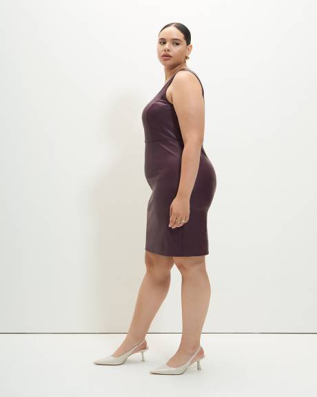 Robe sans manches en cuir synthétique - Addition Elle