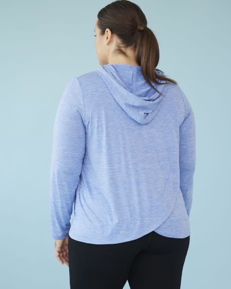 Responsible, Hoodie with Crossover Back - Active Zone