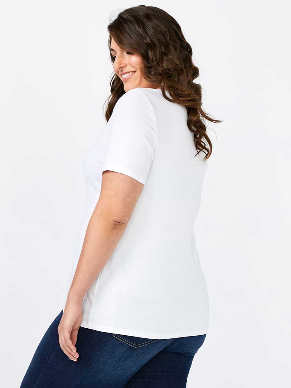 Curve Fit Basic Scoop Neck T-Shirt