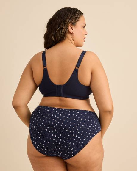 Soutien-gorge en coton bleu avec dentelle, sans armatures - ti Voglio