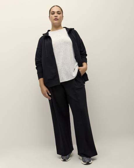 Black French Terry Hooded Jacket - Active Zone