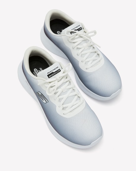 Wide Width, Lace-Up Sneakers in Ombre Mesh with Air-Cooled Memory Foam - Skechers