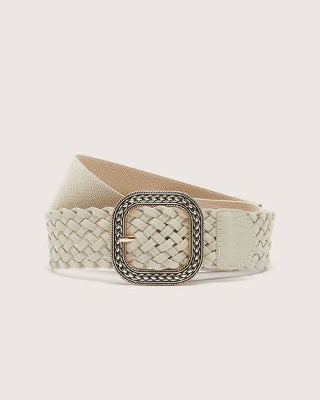 Ceinture tressée avec dos élastique