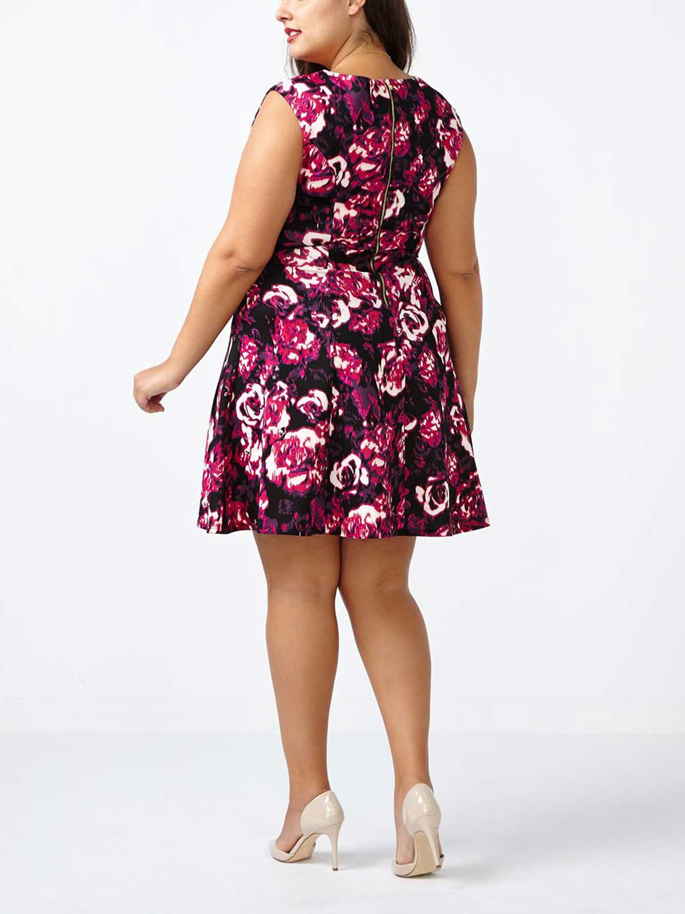 ONLINE ONLY Fit and Flare Scuba Dress | Penningtons
