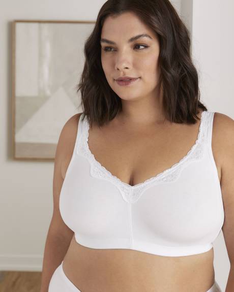 Cotton Wireless Basic Bra, 50-52 Sizes - tiVOGLIO