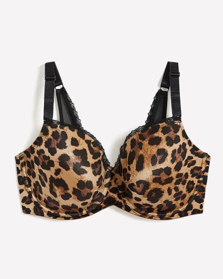 Sexy Balconette Bra with Cheetah Print - Déesse Collection