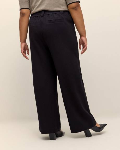 Responsible, Petite, Essential Ponte de Roma Wide-Leg Pant