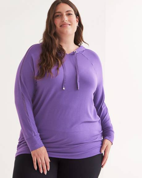 Shark-Bite Hoodie with Mesh Insert - Active Zone