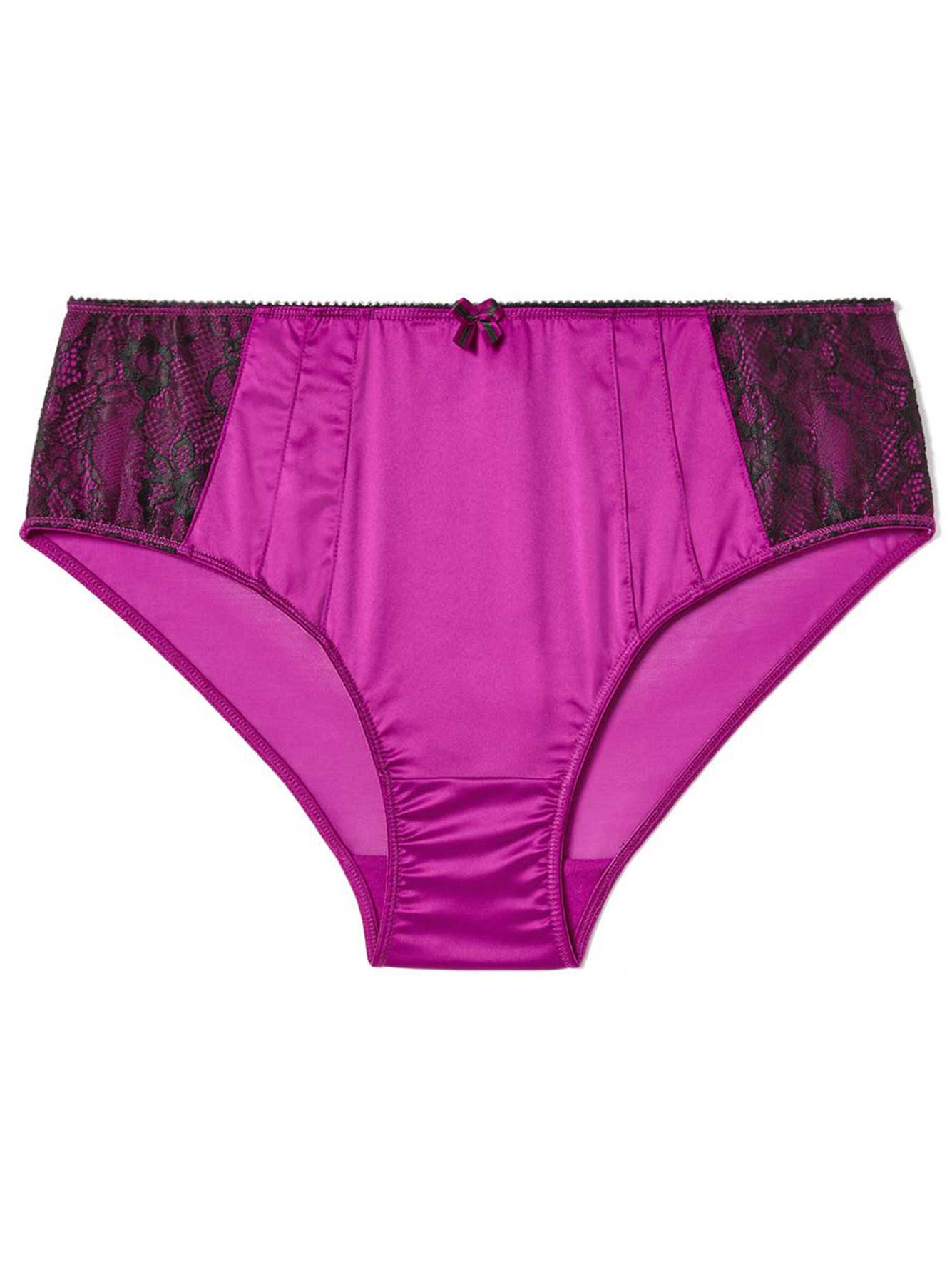 Ti Voglio Satin Hipster Panty with Lace | Penningtons