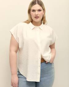 Extended-Sleeve Buttoned-Down Shirt